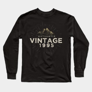 Authentic Vintage 1995 Birthday Design Long Sleeve T-Shirt